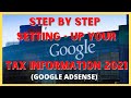 Step by step youtube tax information 2021 simple tutorial  reds journey tv