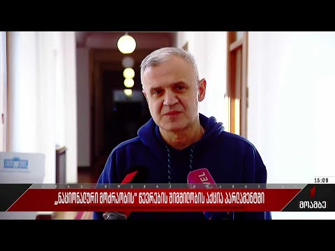 „ნაციონალური მოძრაობის“ წევრების შიმშილობის აქცია პარლამენტში