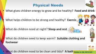 Meeting the Physical and Emotional Care Needs of Children