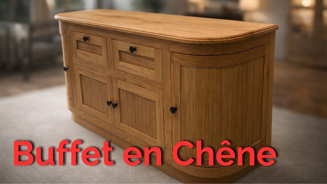 Fabrication d’un buffet haut de gamme – chêne massif