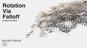 Rotation via Falloff (slerp function) - Houdini Tutorial