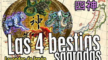 ¿Cuáles son las 4 bestias sagradas de Japón?