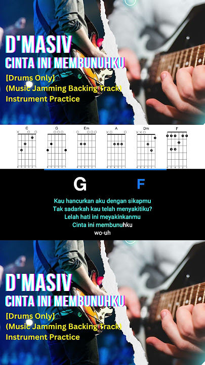 Dmasiv - Cinta Ini Membunuhku [Drums Only] (Music Jamming Backing Track) Instrument Practice