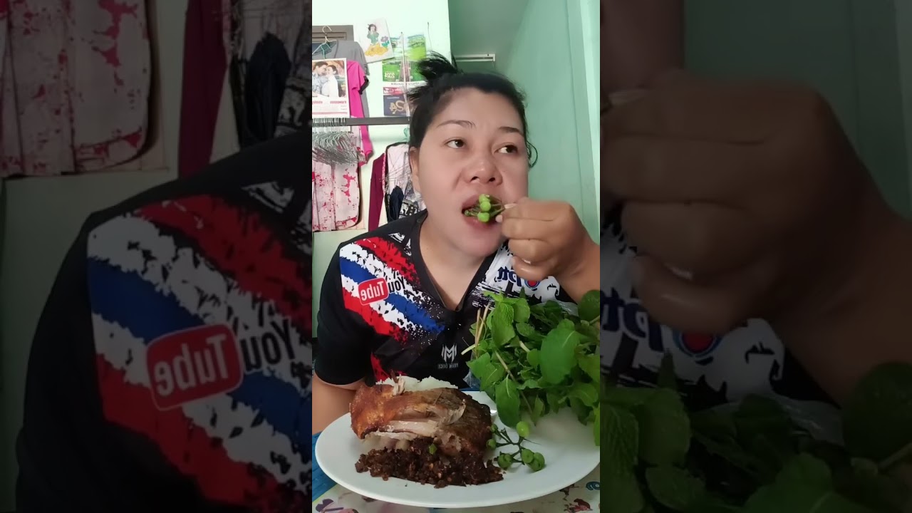 ทอดปลากับน้ำพริกตาแดง   #กินข้าว 