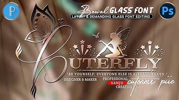 New glass font 2026 | Demanding Bewal glass font editing | latest glass font editing | glass font 