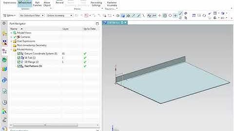 Associatively Linking Sheet Metal Flat Pattern Attributes to Part Attributes using Siemens NX