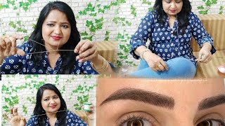 Eyebrow का धागा चलाना कैसे सिखे |free online parlour course ||eyebrow kaise bnaye (hindi) screenshot 3