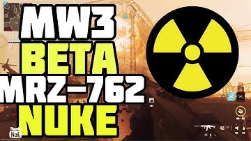 MW3 BETA NUKE | MRZ-762 BATTLE RIFLE MGB | Modern Warfare 3 Beta Gameplay