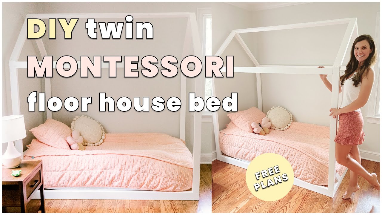 Extremely Easy To Make Montessori Diy, Diy Twin Floor Bed Frame