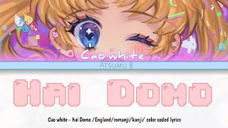 Cao white - Hai Domo / English / romanji/ kanji \ color coded lyrics