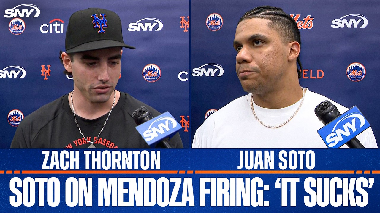 Mets OF Juan Soto's reaction to firing of Carlos Mendoza: 'It sucks... tough to see him go'