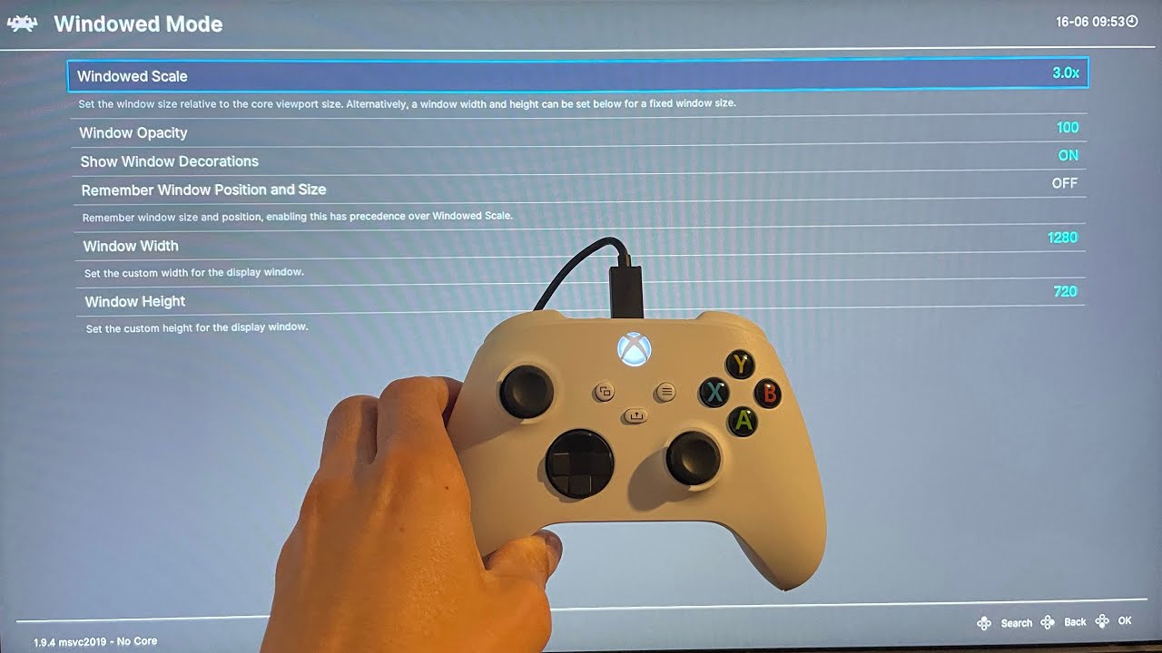 Xbox Series X S How to Change Windowed Mode Settings in RetroArch Tutorial Video Output 2021 YouTube