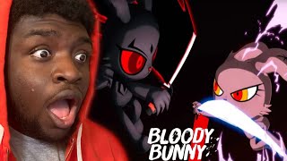 SHE GOT IT BACK IN BLOOD!!!!! | BLOODY BUNNY the first blood ALL 15 Episodes BLIND REACTION!!!!