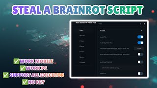 STEAL A BRAINROT Script 2025 AUTO FISHING, NO HIT, INVISIBLE, LOCK BASE, SPEED (NO KEY)