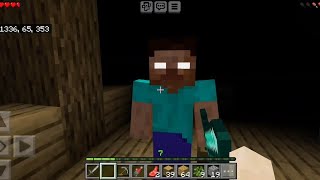 Surviving A Herobrine & Cave Dweller In Minecraft Survival