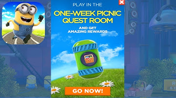 Despicable Me Minion rush ONE-WEEK PICNIC Quest Room gameplay walkthrough ios / android