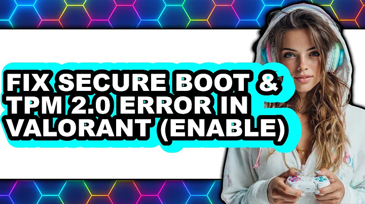 How to Fix Secure Boot & Tpm 2.0 Error in Valorant (enable) - Step by Step