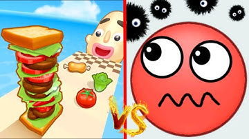 Hide Ball to smash 🆚 Sandwich Runner 😭😦 level new game 🎯🤑 Story Help me 😡 2024 game