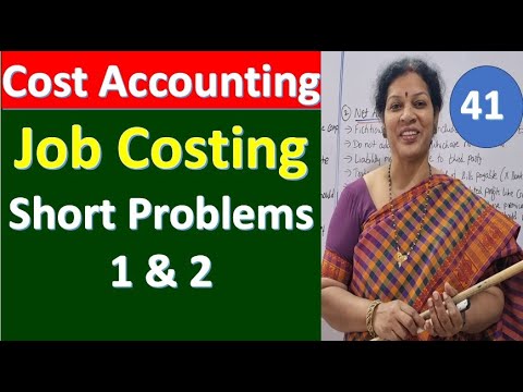 41. Job Costing- Short Problems 1 & 2 from Cost Accounting Subject