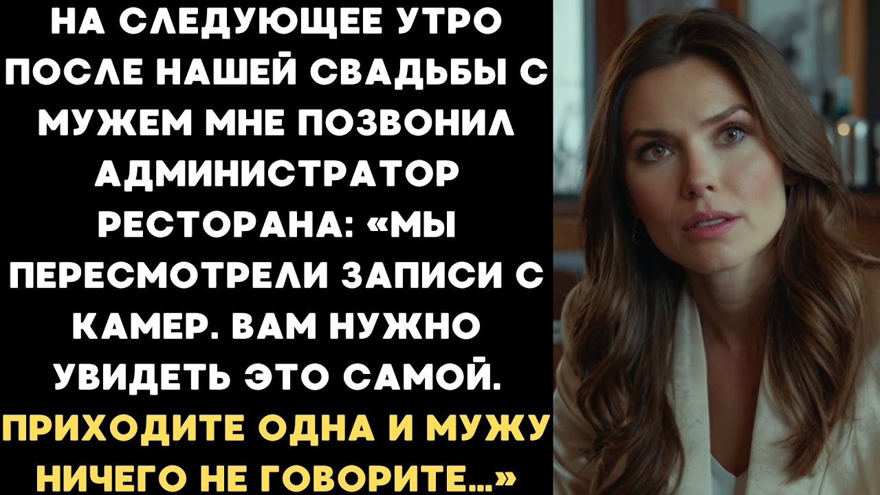 Мне позвонили из ресторана: «Вам нужно посмотреть запись. Приезжайте одна и не говорите мужу».