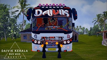 DAIVIK Kerala Bus Mod In Bus Simulator Indonesia - Bussid Bus Mod - Bussid Car Mod - Bussid