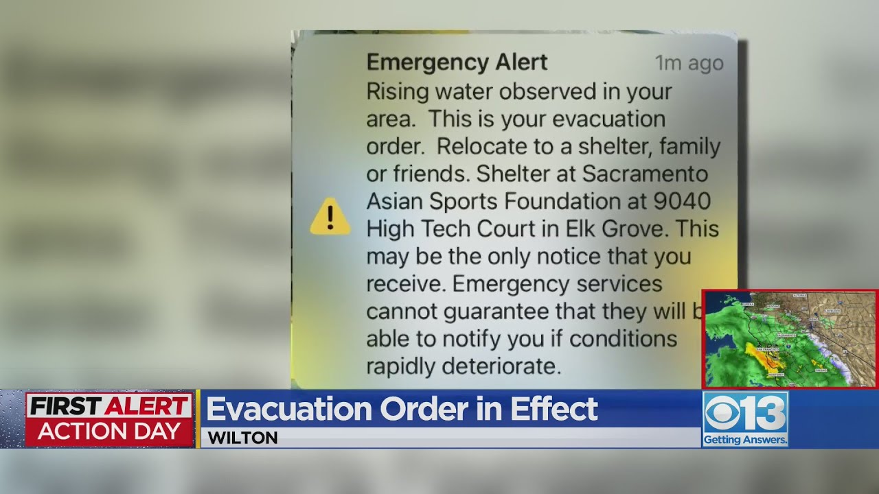 Evacuation order issued for residents in the Wilton area - YouTube