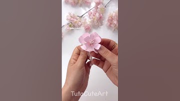 DIY cherry blossom flower 🌸