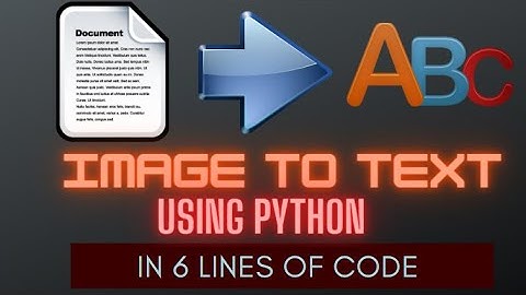 Image To Text || Using Python || Convert Image to Text Using Python || Must Watch !!