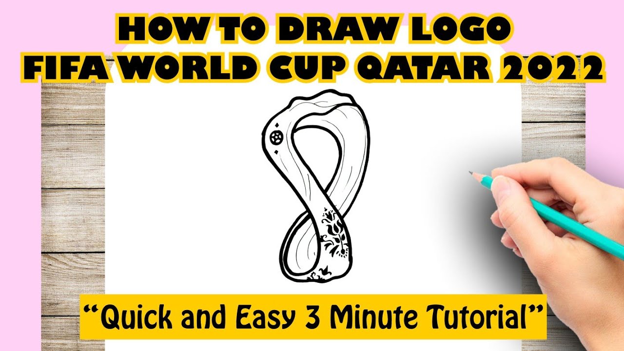 How to draw LOGO FIFA WORLD CUP QATAR 2022 - YouTube