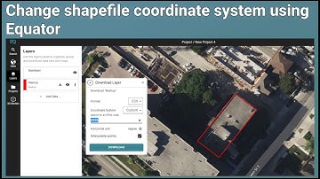 Change shapefile coordinate system using Equator