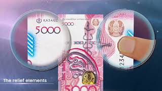 Security features of the 5 000  tenge Banknote