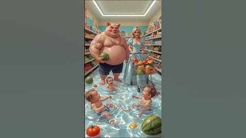 ❤️Evolution of cat🥰 pig family enjoy in shopping mall🥰 Maiw Milky ✅#cat #cute #love #shorts