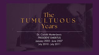 Building the Nation's University: 25 Years in Reflection — Dr. Corinth Morter-Lewis