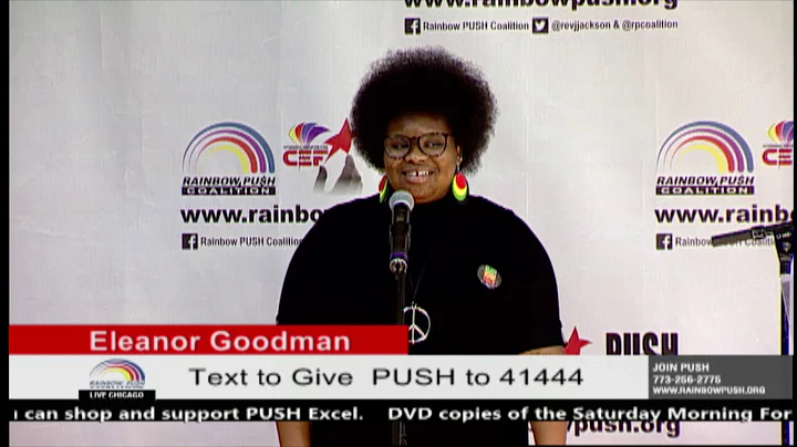 Eleanor Goodman at the Rainbow PUSH Coalition Satu...