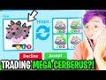 Can We Beat The TRADING MEGA NEON CERBERUS ONLY Challenge In Roblox ADOPT ME!? (CRAZY RARE TRADES)
