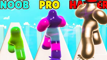 Noob vs Pro vs hacker in Blob Runner 3D