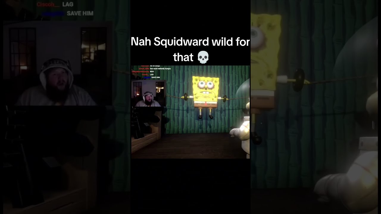 CaseOh Reacts To Squidward Saying Sandy Cheeks I M Gonna Clap Those Caseoh
