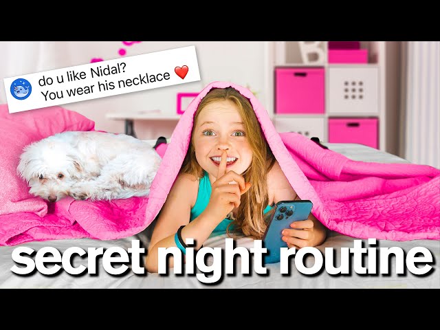 My Daughter's SECRET NIGHT ROUTINE! *Instagram Q&A* class=