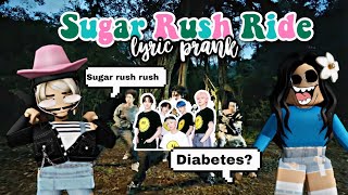 TXT Sugar Rush Ride Lyric Prank in Roblox