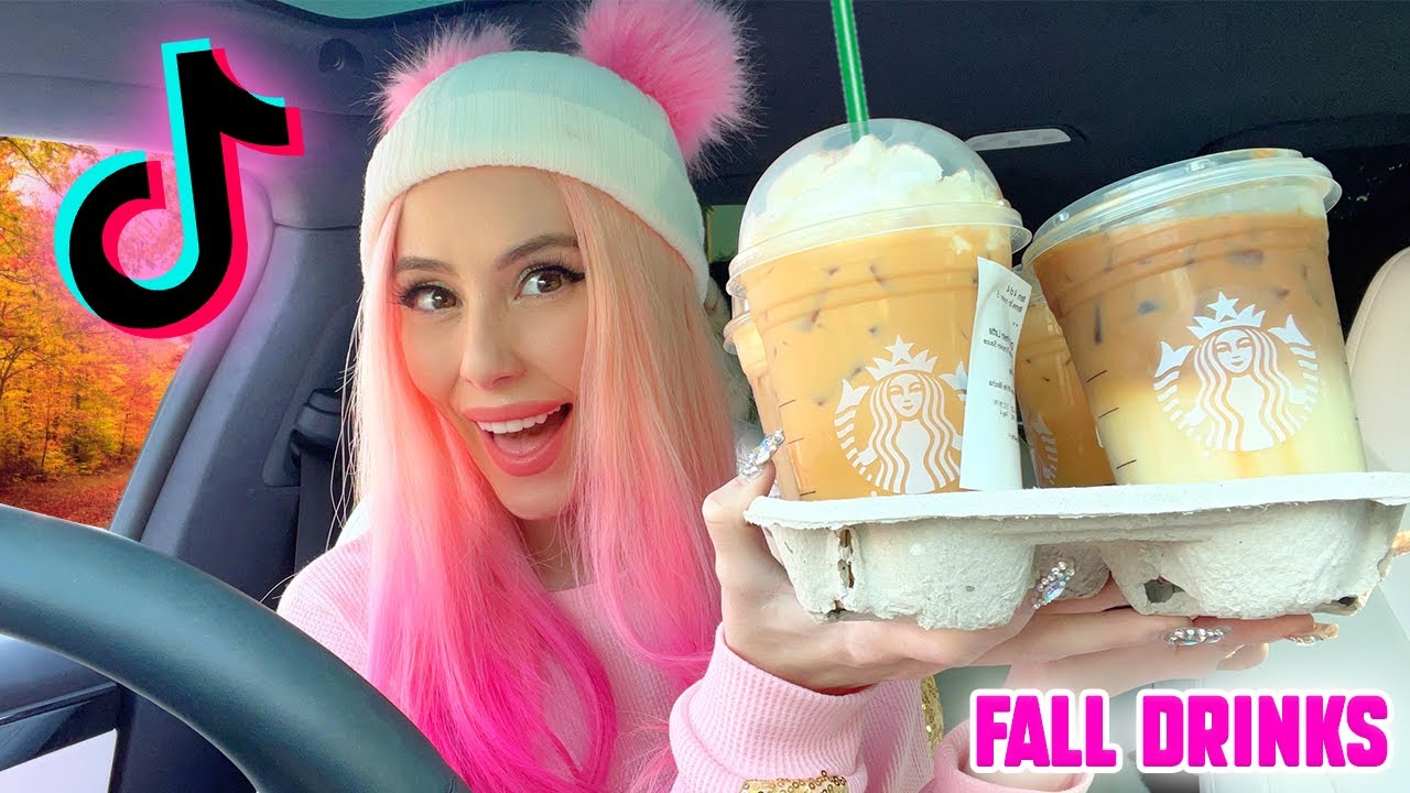 Trying VIRAL FALL TikTok Starbucks Drinks