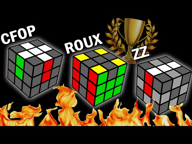 The BEST Speedcubing Method? [CFOP/ROUX/ZZ] Comparison class=