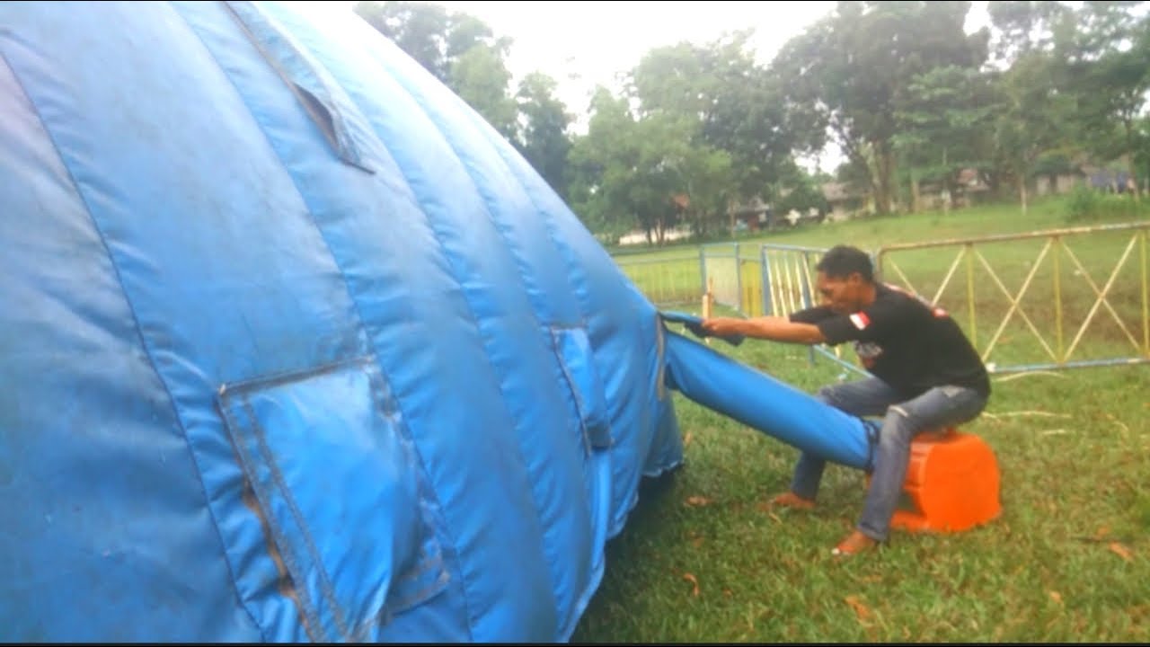 pemasangan blower rumah balon raksasa,part 95