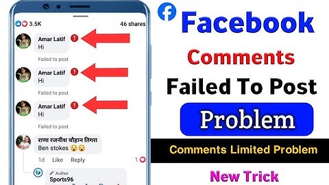 Facebook Comment Failed To Post||How To Solve Facebook Comments Failed To Post Problem