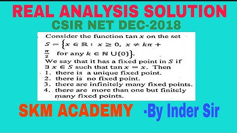 Real analysis CSIR NET Dec-2018;Code-A,Q-25;Code-B,Q-29;Code-C,Q-21