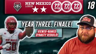 REBUILDING NEW MEXICO FOOTBALL BRICK BY BRICK ! | Year 3 New Mexico CFB27 Rebuild! [LIVE]