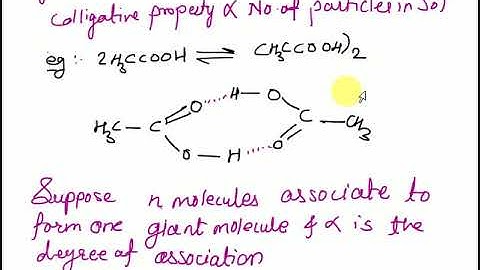 Abnormal Colligative Properties : van