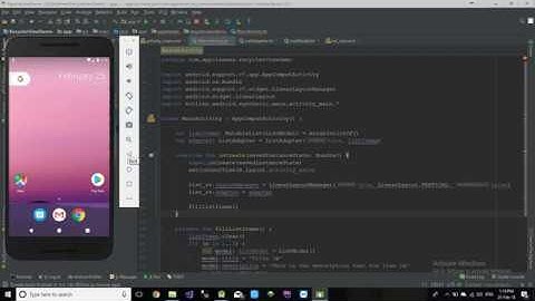 Kotlin | List in kotlin | Recycler view in kotlin- Part 1