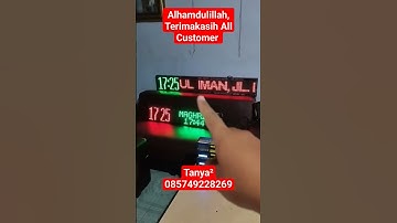 jam masjid dan bel sekolah otomatis #belsekolah #jammasjiddigital