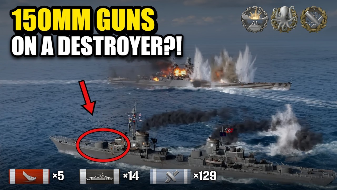 バトルシップ This Destroyer Carries Cruiser Guns and Fights Battleships Point