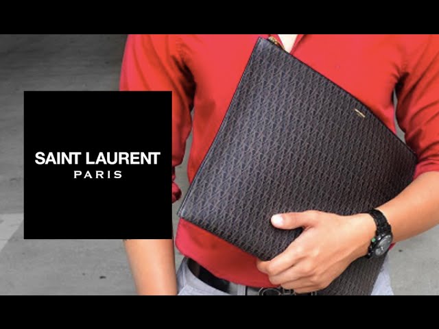 Saint Laurent Quilted Leather Passport Case